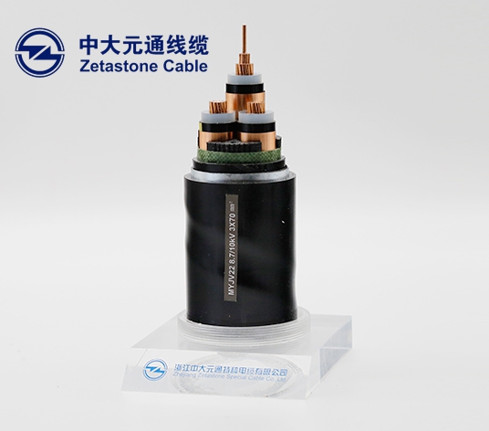 Zhongda Yuantong MKVV22 PVC insulated PVC sheathed copper tape shielded control cable for coal mine