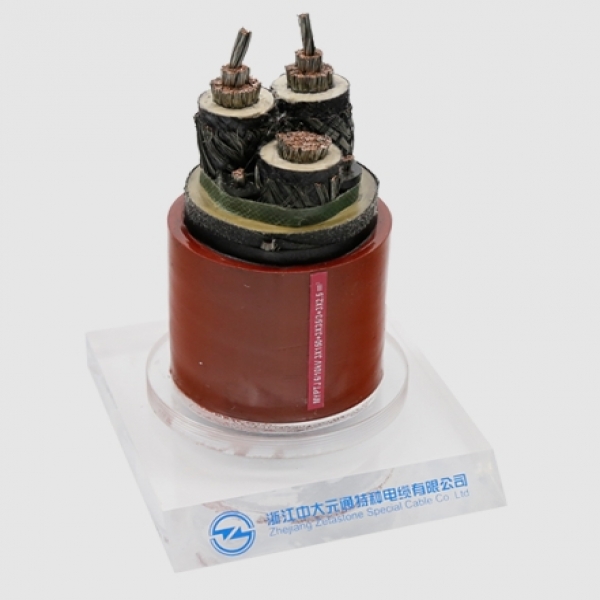 Control power cable for coal mine